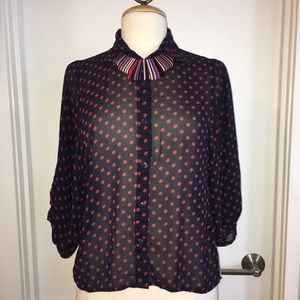 Sans Souci Sheer Blouse